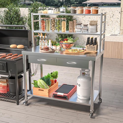 Stainless steel table - stainless, with